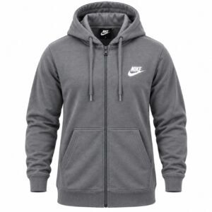 Ανδρική Ζακέτα Nike με Κουκούλα – Γκρι Σκουρο